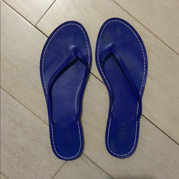 J. Crew | Shoes | Jcrew Cobalt Blue Sandals | Poshmark